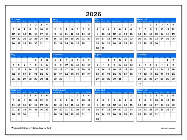 Kalendarz roczny 2026 do druku - Strategiczny przegląd
