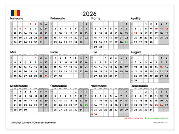 Sărbători legale și calendare de tipărit